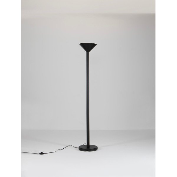 Lampada da terra nera opaca in metallo (altezza totale 165 cm) Tazu – Nova Luce-image-3