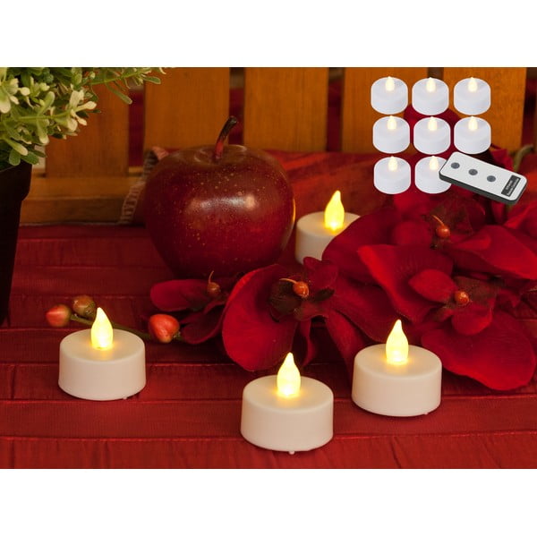 Set di 8 candele a a LED (altezza 4 cm) - Hilight-image-1