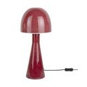 Lampada da tavolo rossa con paralume in vetro (altezza totale 45 cm) Bombin – Leitmotiv
