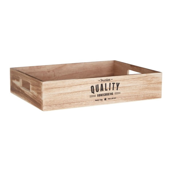 Vassoio in legno con manici Rustico, 28 x 38 cm Rustic Crate - Premier Housewares