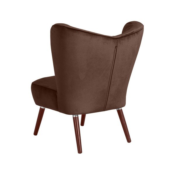 Poltrona marrone scuro Velvet Sari - Max Winzer-image-4