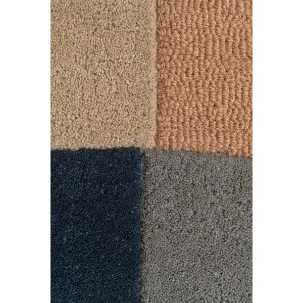 Tappeto in lana blu/marrone 200x290 cm Esrei - Flair Rugs-image-2