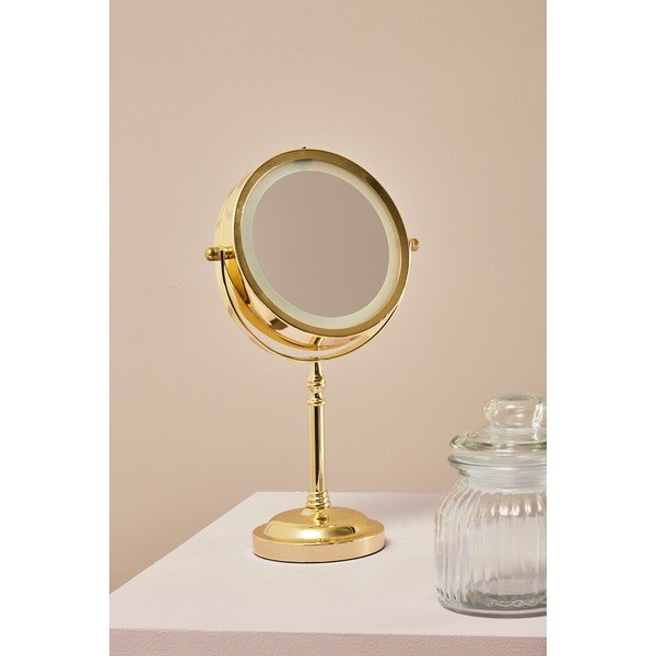 Specchio per make-up con illuminazione/con ingrandimento (con ingrandimento 2x) ø 15 cm Cassini – Premier Housewares-image-1