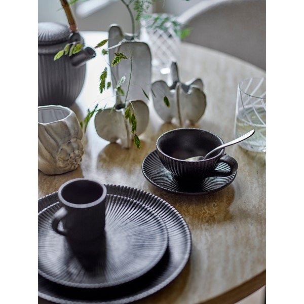 Tazzina per cappuccino nera in ceramica 200 ml Neri – Bloomingville-image-2