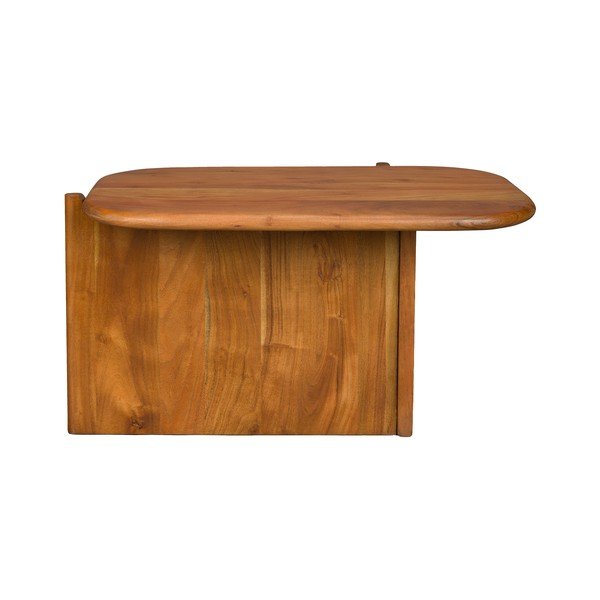 Tavolino da salotto di colore naturale in acacia massiccia 50x75 cm Feller – Dutchbone-image-4