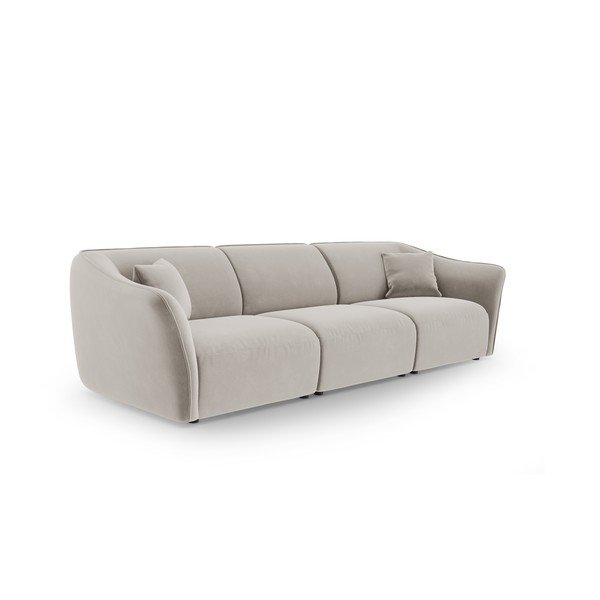 Divano beige con rivestimento in velluto 292 cm Tokyo – Cosmopolitan Design-image-2