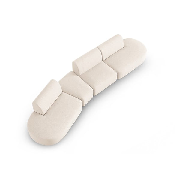 Divano beige 412 cm Shane - Micadoni Home-image-4