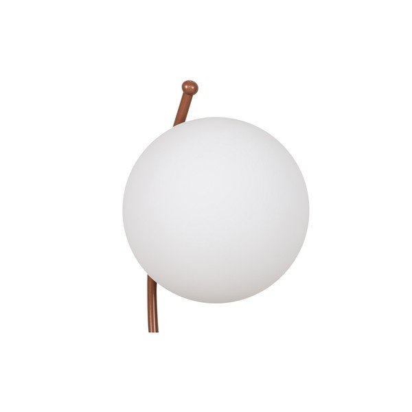 Lampada da tavolo bianca/color bronzo con paralume in vetro (altezza totale 43 cm) Yay – Opviq lights-image-4