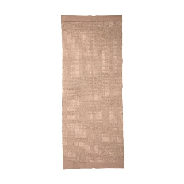 Tappeto in cotone beige Natty, 80 x 200 cm - Bloomingville