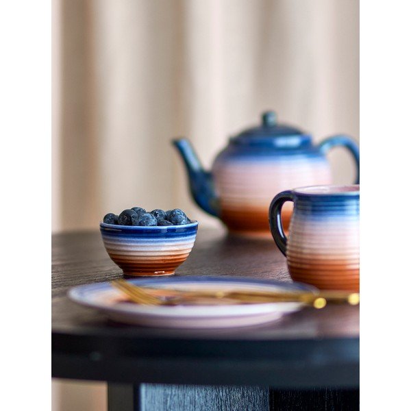 Ciotoline in set blu/arancioni in ceramica 4 pz 110 ml Tatum – Bloomingville-image-1