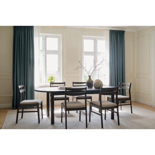 Tavolo da pranzo con piano effetto rovere allungabile 105x220 cm Gifford – Rowico-image-1