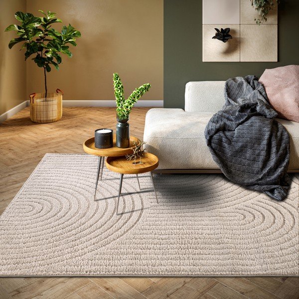 Tappeto beige 80x120 cm Panglao New York Taupe – Elle Decoration-image-1