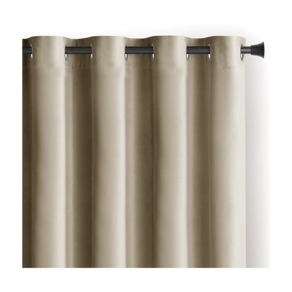 Tenda parzialmente oscurante marrone/beige in velluto 140x270 cm Eyelets – Restilo