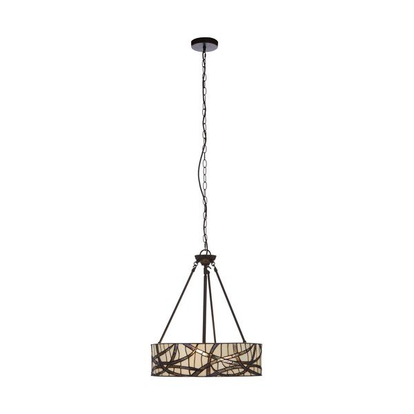 Lampadario in metallo con paralume in vetro ø 46 cm Waldorf – Premier Housewares