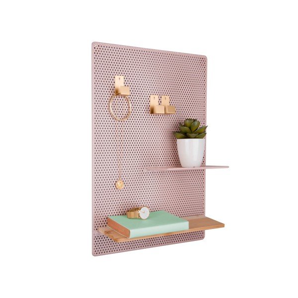 Bacheca in metallo rosa pallido , 34,5 x 52,5 cm Perky - PT LIVING-image-3
