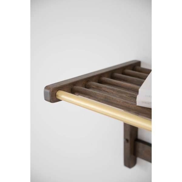 Appendiabiti da parete in rovere marrone scuro Inverness - Rowico-image-1