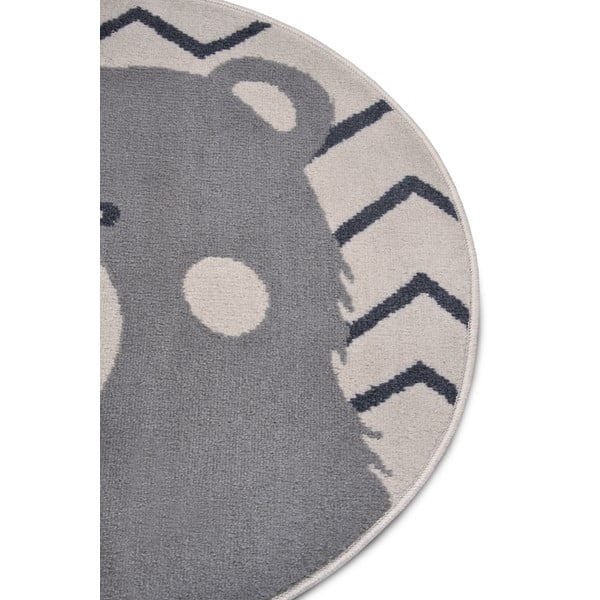 Tappeto grigio per bambini ø 140 cm Bear - Hanse Home-image-1