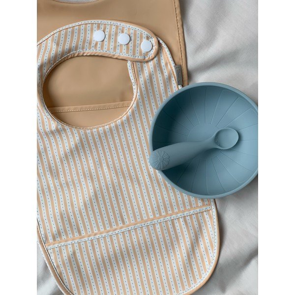 Set di cucchiai da bambini blu/grigio in silicone 2 pz Midnight Mix – Cam Cam Copenhagen-image-1