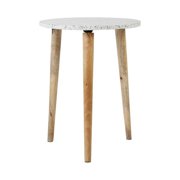 Tavolino rotondo con piano in terrazzo ø 42 cm Terrazzo - Jardin d'Ulysse