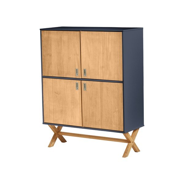Cassettiera grigio antracite Leidi, 100 x 123 cm - Marckeric-image-2