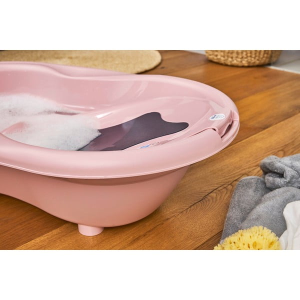 Tappetino da bagno rosa chiaro 32x56 cm Top - Rotho-image-1
