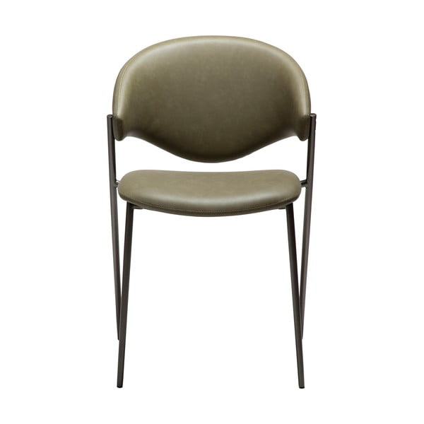 Sedia da pranzo color kaki in similpelle Zone – DAN-FORM Denmark-image-1