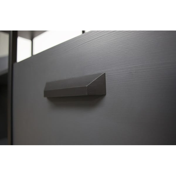 Scaffale in legno nero con 4 cassetti Legacy - BePureHome-image-1