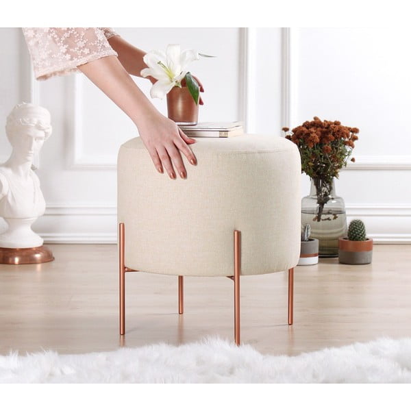 Sgabello crema Copper - Artie-image-2