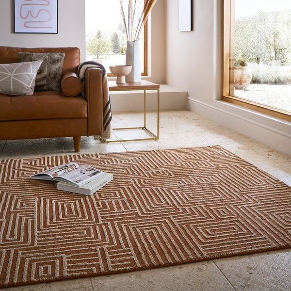 Tappeto color terracotta 160x230 cm Kylo – Flair Rugs-image-1