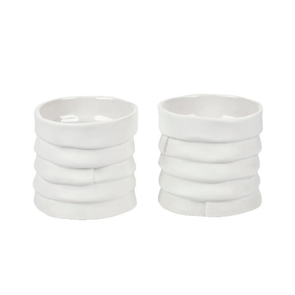 Candelieri in porcellana in set da tè 2 pezzi Ribbon - Mette Ditmer Denmark