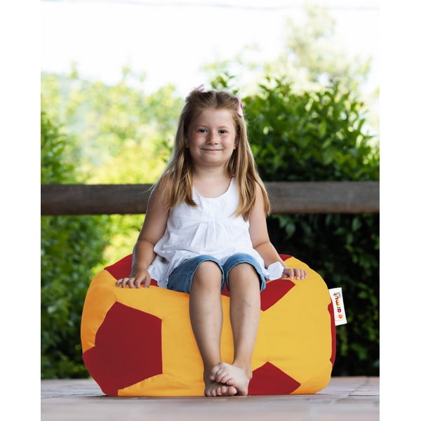 Borsa per bambini rosso-arancio Football - Floriane Garden-image-1