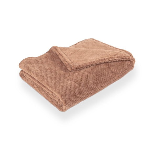 Coperta marrone in micropile 150x200 cm Pippa – Tiseco Home Studio