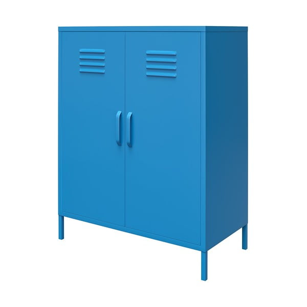 Armadietto in metallo blu , 80 x 102 cm Cache - Novogratz-image-1