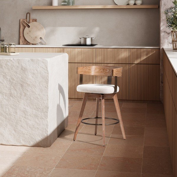 Set di sbagelli da bar color crema/di colore naturale in imbottito con braccioli 2 pz Ilia – MOME-image-2