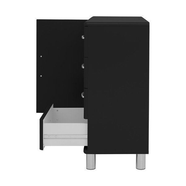 Cassettiera bassa nera 98x92 cm Malibu - Tenzo-image-4