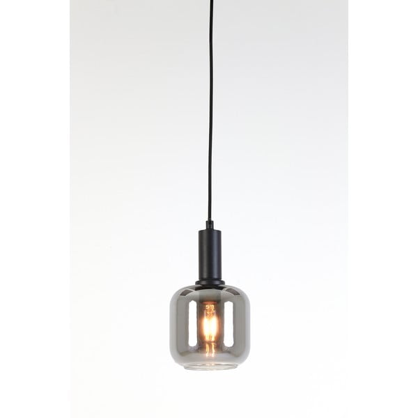 Lampada da soffitto grigia con paralume in vetro ø 21 cm Lekar - Light & Living-image-2