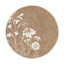 Tappeto rotondo lavabile marrone chiaro adatto per aspirapolvere robot ø 120 cm Comfort - Mila Home