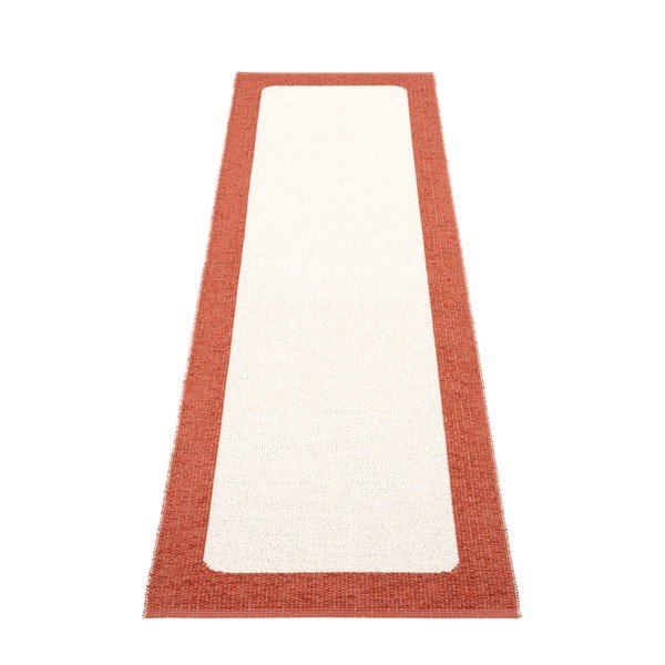 Passatoia da interno/esterno color mattone/color crema 70x240 cm Ilda Brick – Pappelina