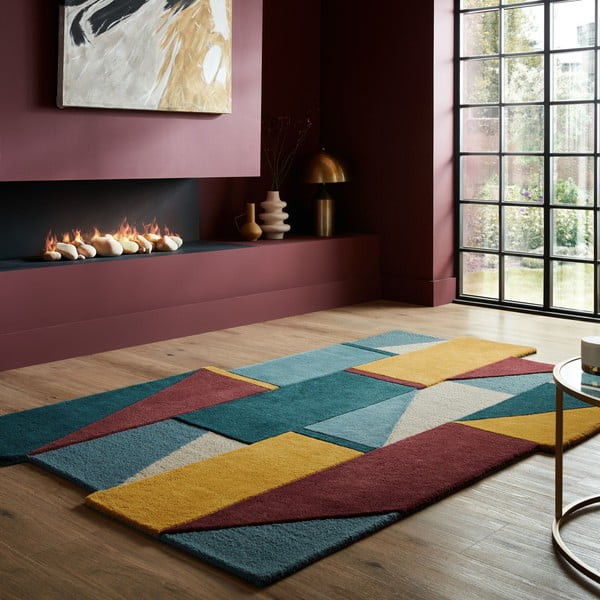 Tappeto in lana tessuto a mano 150x240 cm Shuffle Shaped - Flair Rugs-image-1