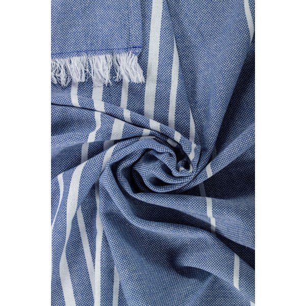 Coperta blu in cotone 150x200 cm Solene – Tiseco Home Studio-image-1