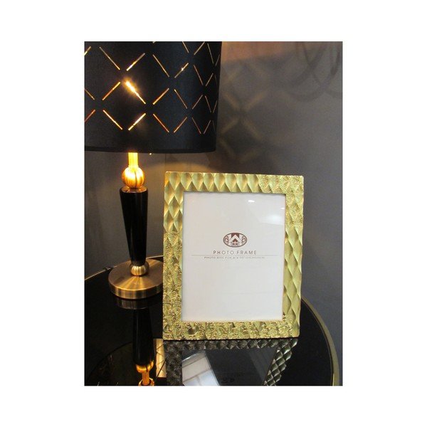 Portafoto giallo in cornice di resina Glam Carving, 20 x 25 cm - Mauro Ferretti-image-4
