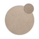 Tappeto rotondo beige in lana tessuto a mano ø 120 cm Calmio – Hanse Home
