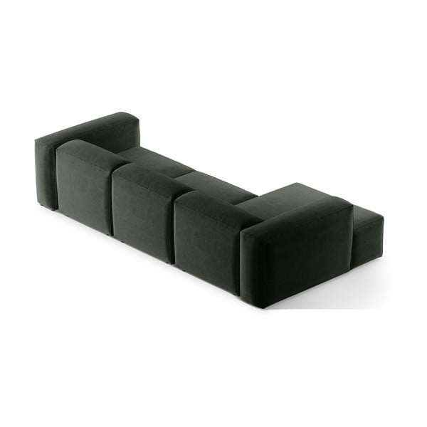 Divano angolare verde (con penisola a sinistra/con chaise lounge) Bergamo – Cosmopolitan Design-image-4