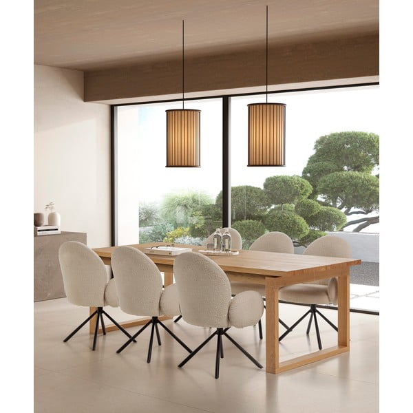 Tavolo da pranzo con piano effetto rovere 100x220 cm Rina – Marckeric-image-3