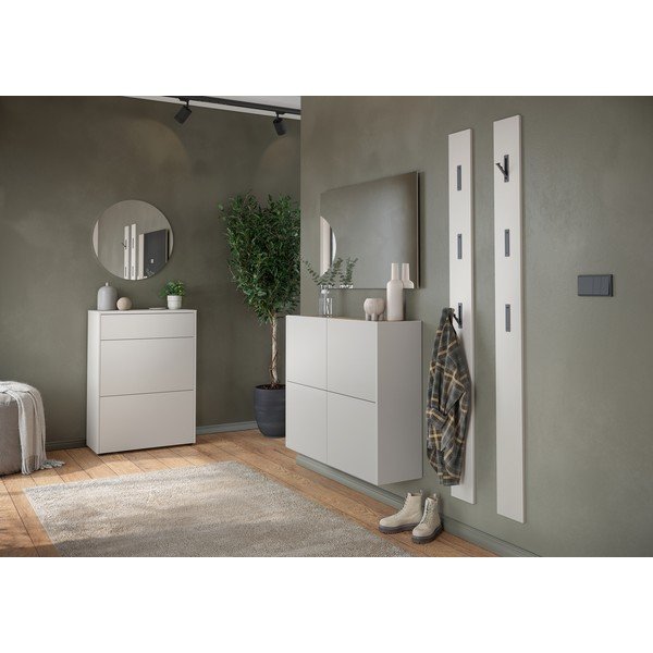 Armadietto color crema opaco 70x99x34 cm Binetto – Germania-image-4