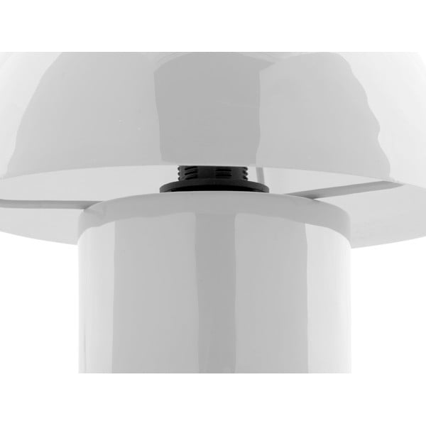 Lampada da tavolo bianca con paralume in metallo (altezza 20 cm) Fat Mushroom - Leitmotiv-image-4