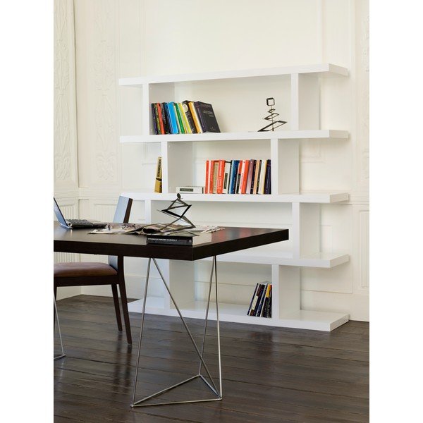 Libreria bianca opaca 163x172 cm Step - TemaHome-image-2