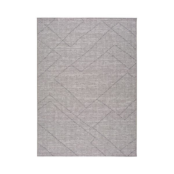 Tappeto grigio per esterni Grigio Amelia, 133 x 190 cm Macao - Universal
