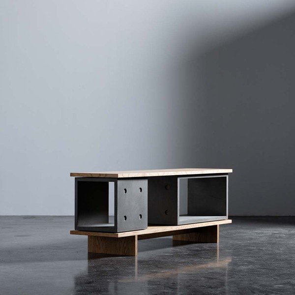 Cassettiera in cemento, 155 x 58 cm Dice - Lyon Béton-image-1