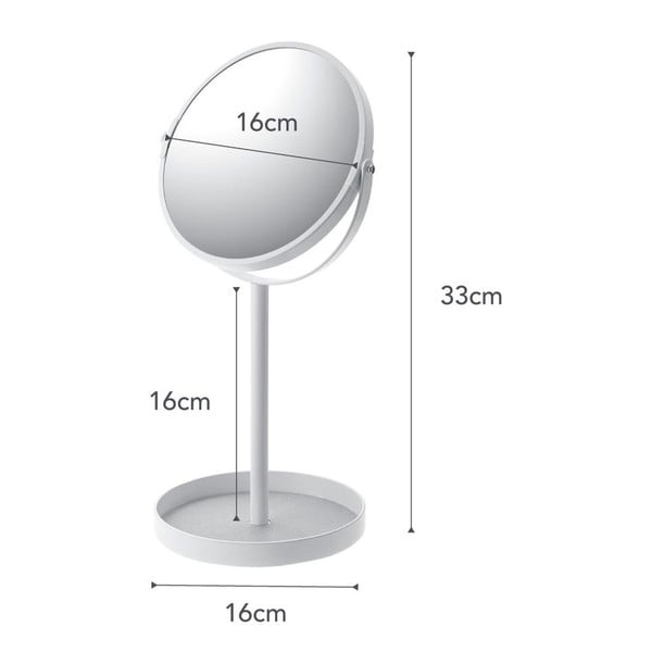 Specchio cosmetico ø 17,5 cm Tower - YAMAZAKI-image-4